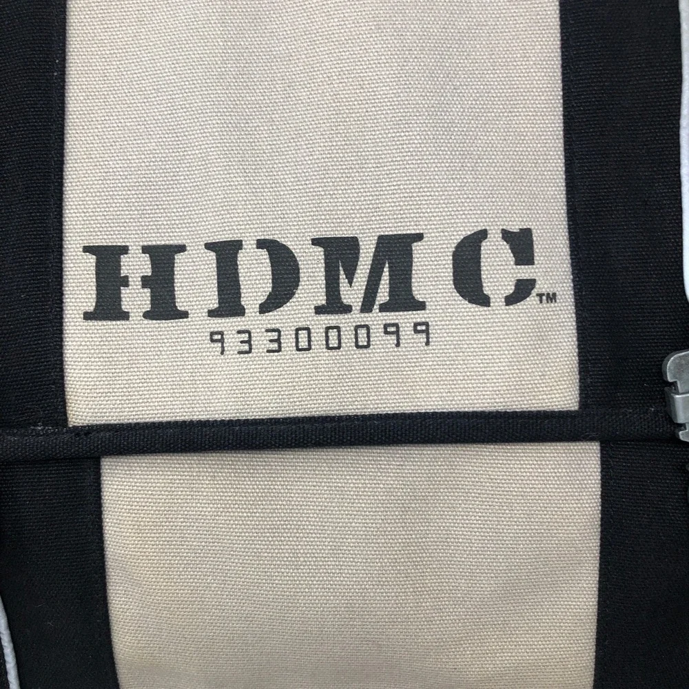 Harley Davidson HDMC Messenger Laptop Bag Black Tan Motorcycle Satchel